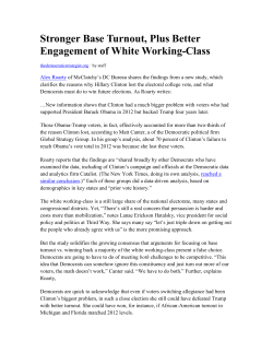 Stronger Base Turnout