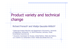 Product variety and technical change