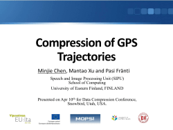 Compression of GPS Trajectories on DCC`12