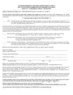 ALABAMA BASEBALL COACHES ASSOCIATION (ALABCA) 2017