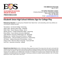 Elizabeth Seton High School Athletes Sign for College Play