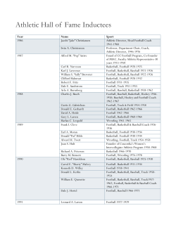 Athletic Hall of Fame - Concordia College Archives