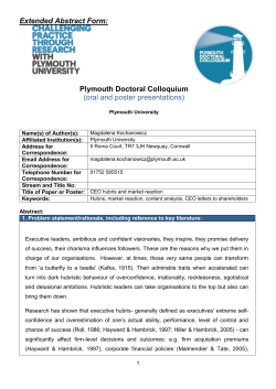 Discussion Paper Proposal Form