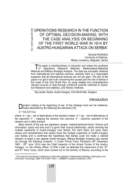 operations research in the function of optimal decision