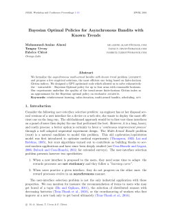 Bayesian Optimal Policies for Asynchronous Bandits with Known