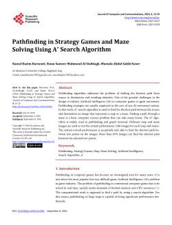 Pathfinding in Strategy Games and Maze Solving Using A* Search