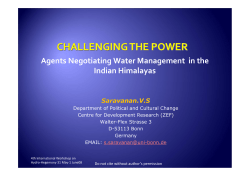 Agents Negotiating Water Management in the