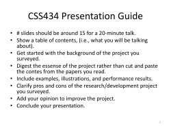 CSS434 Demo Talk Agent-Based Traffic