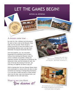 LET THE GAMES BEGIN!