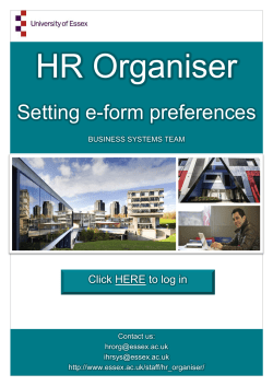 Setting e-form preferences