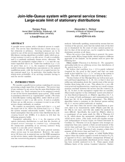 Join-Idle-Queue system with general service times: Large