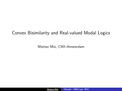 Convex Bisimilarity and Real-valued Modal Logics