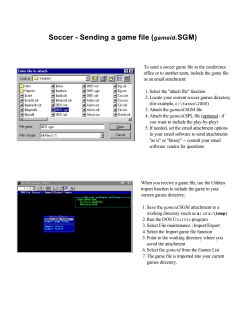 Soccer - Sending a game file (gameid.SGM)
