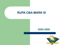 CBA Summary - The Rugby Union Players` Association