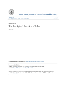 The Terrifying Liberation of Labor
