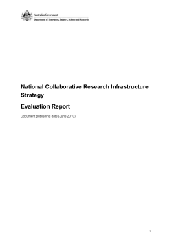National Collaborative Research Infrastructure Strategy