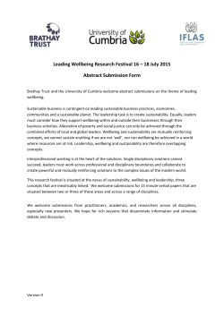 Abstract Submission Form