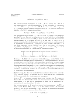 Solutions to problem set 4