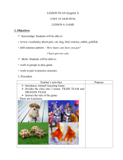 Animal Guessing Game &ndash; English 3