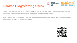 Scratch Programming Cards - Digital Technologies Hub