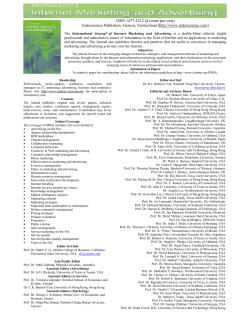 International Journal of Internet Marketing and Advertising