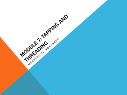 M7 Tapping and Threading