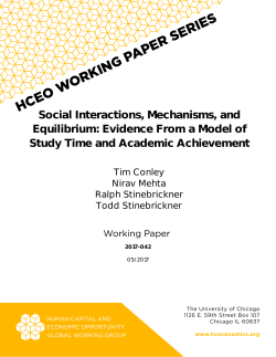 Evidence from a model of study time and academic achievement