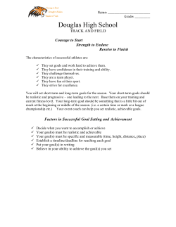 Goal Setting Worksheet