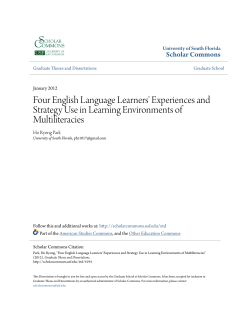 Four English Language Learners` Experiences and Strategy Use in