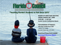 BOARD UPDATE - Florida Council on Economic Education
