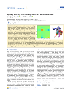 Ripping RNA by Force using Gaussian Network Models