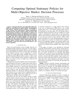 Computing Optimal Stationary Policies for Multi