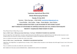 Lanchester Agricultural Show 2016 British