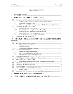 2 Remedial Action Alternatives