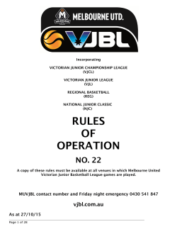 rules of operation