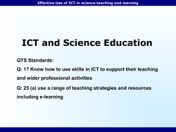 Effective Use of ICT in science teaching and
