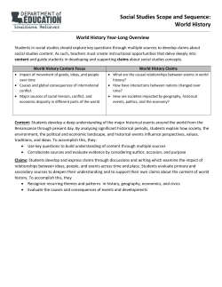 Students examine the political, social, and