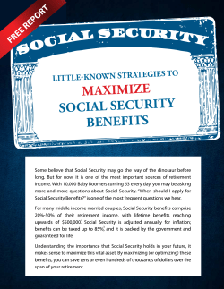 maximize social security benefits