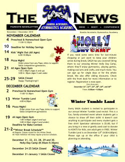 Every SAGA student is invited to participate in our annual Winter