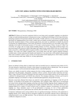 low cost aerial mapping with consumer-grade drones