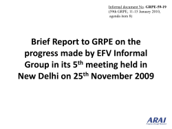 Minutes of the 5th Meeting of GRPE informal group on