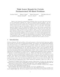 Tight lower bounds for parameterized NP-hard problems