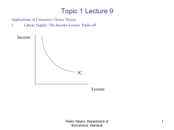 Income and Substitution