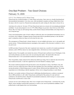 One Bad Problem - Two Good Choices