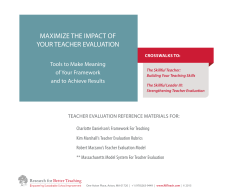 maximize the impact of your teacher evaluation