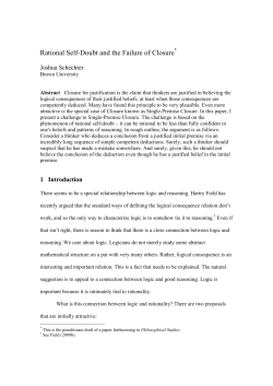 Rational Self-Doubt and the Failure of Closure
