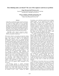 The case of the engineers and lawyers problem