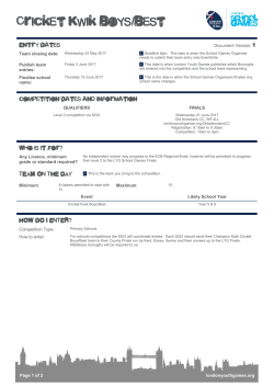 Cricket Kwik Boys/Best