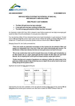 asx announcement 16 december 2010 new gold results extend the