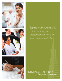 Separate Accounts 101 - Transamerica Retirement Solutions